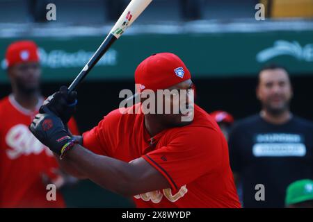 Boca Del Rio, Veracruz, Mexiko. Mai 2024. Yasiel Puig #31 vom South Zone Team beim Batting Competition „Home Run Derby“ der mexikanischen Baseball League (LMB) im Beto Avila Stadium in Veracruz. (Kreditbild: © Carlos Santiago/eyepix via ZUMA Press Wire) NUR REDAKTIONELLE VERWENDUNG! Nicht für kommerzielle ZWECKE! Quelle: ZUMA Press, Inc./Alamy Live News Stockfoto