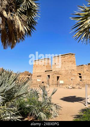 Der berühmte Isis-Tempel in Philae, Ägypten Stockfoto