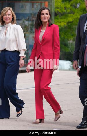 Spanische Royals nehmen an Einem Gedenkgesetz für die Teilnahme Spaniens an den Olympischen Spielen Barcelona und Albertville 1992 Teil mit: Königin Letizia von Spanien Wo: Madrid, Spanien Wann: 26 April 2024 Credit: Oscar Gonzalez/WENN Stockfoto