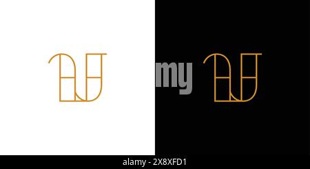 Luxuriöses und elegantes U-Logo Stock Vektor