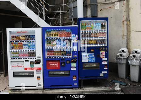 Verkaufsautomaten in Tokio, Japan. Stockfoto