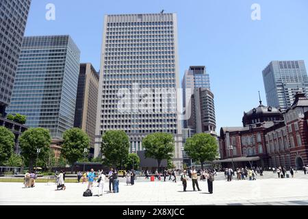 Tokios Hauptbahnhof - das alte Marunouchi-Gebäude. Tokio, Japan. Stockfoto