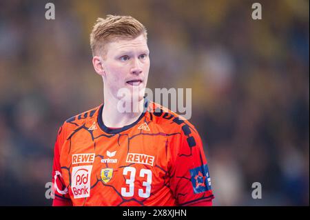 Hamburg, Deutschland. Mai 2024. Handball: EHF European League, Rhein-Neckar Löwen - Füchse Berlin, Finale vier, Halbfinale, Barclays Arena. Löwens Ymir Gislason. Quelle: Noah Wedel/dpa/Alamy Live News Stockfoto