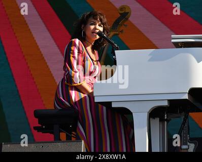 Napa, USA. Mai 2024. Norah Jones tritt während des BottleRock 2024 auf der Napa Valley Expo am 26. Mai 2024 in Napa, Kalifornien, auf. Foto: C Flanigan/imageSPACE Credit: Imagespace/Alamy Live News Stockfoto