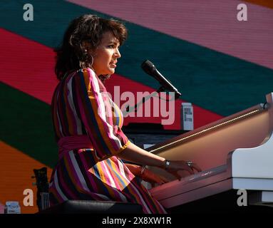 Napa, USA. Mai 2024. Norah Jones tritt während des BottleRock 2024 auf der Napa Valley Expo am 26. Mai 2024 in Napa, Kalifornien, auf. Foto: C Flanigan/imageSPACE Credit: Imagespace/Alamy Live News Stockfoto