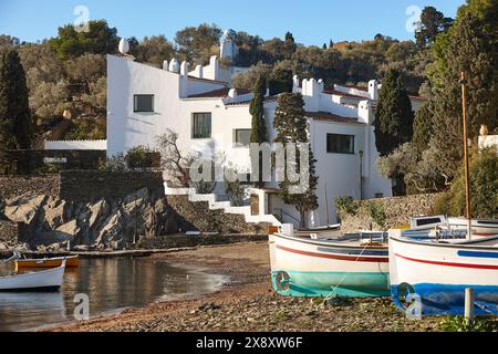 Mittelmeerküste. Portlligat. DALI House. Costa Brava. Katalonien, Spanien Stockfoto