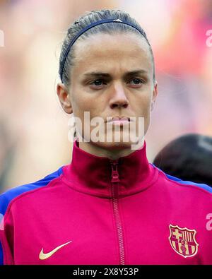 Barcelona, Spanien. Mai 2024. Irene Paredes vom FC Barcelona spielte am 25. Mai 2024 im San Mames Stadion in Bilbao, Spanien, während des UEFA Women's Champions League Finales zwischen dem FC Barcelona und Olympique Lyonnais. (Foto: Bagu Blanco/PRESSINPHOTO) Credit: PRESSINPHOTO SPORTS AGENCY/Alamy Live News Stockfoto