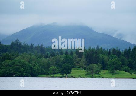 Lake Windermere, Cumbria. Bilddatum: Dienstag, 28. Mai 2024. Stockfoto