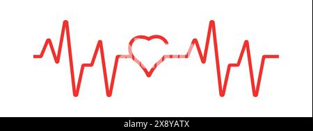 Impulssymbol grafische Designvorlage Vektor isoliert eps10 Stock Vektor
