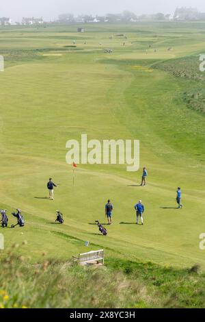 Elie Golf Club einer der ältesten und malerischsten Golfplätze von Fife, in Elie Stockfoto