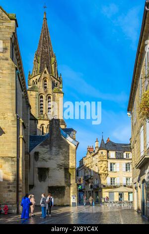 Frankreich, Correze, Brive-la-Gaillarde, Stiftskirche Saint-Martin de Brive Stockfoto