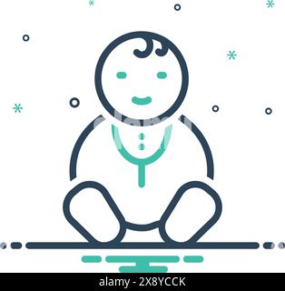 Symbol für Baby, infante Stock Vektor