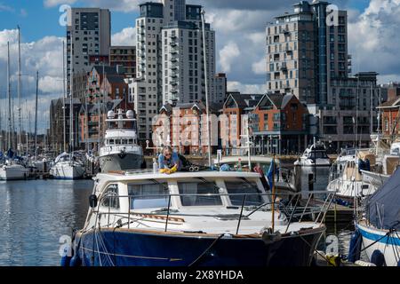 Ipswich waterfront Suffolk UK Stockfoto