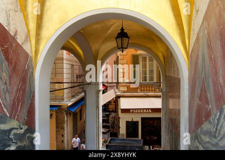 Frankreich, Alpes-Maritimes, Nizza, von der UNESCO zum Weltkulturerbe erklärt, Altstadt, Promenade du Paillon, Les Postes Restantes de la Porte F. Stockfoto