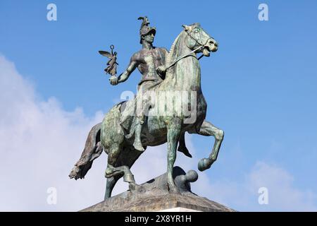Spanien, Andalusien, Cadiz, Plaza de Espana, 1812 Verfassungsdenkmal, Detail einer Statue Stockfoto