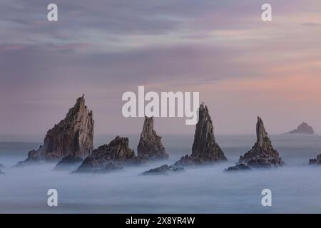 Spanien, Asturies, Santa Marina Gueirua Beach Stockfoto