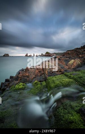 Spanien, Asturies, Santa Marina Gueirua Beach Stockfoto