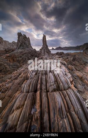 Spanien, Asturies, Santa Marina Gueirua Beach Stockfoto