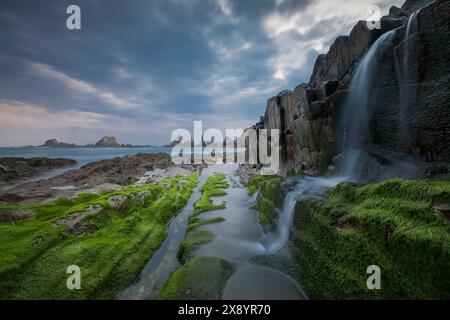 Spanien, Asturies, Santa Marina Gueirua Beach Stockfoto