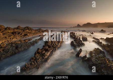 Spanien, Asturies, Santa Marina Gueirua Beach Stockfoto