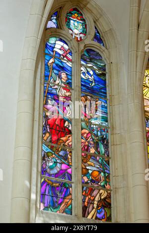 Frankreich, Meurthe et Moselle, Fey en Haye, Exaltation de la Sainte Croix (Exaltation des Holly Cross) Kirche, die zwischen 1923 und 1924 von der Coo wiederaufgebaut wurde Stockfoto