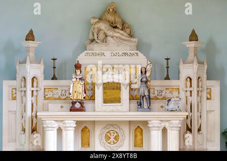 Frankreich, Meurthe et Moselle, Fey en Haye, Exaltation de la Sainte Croix (Exaltation des Holly Cross) Kirche, die zwischen 1923 und 1924 von der Coo wiederaufgebaut wurde Stockfoto