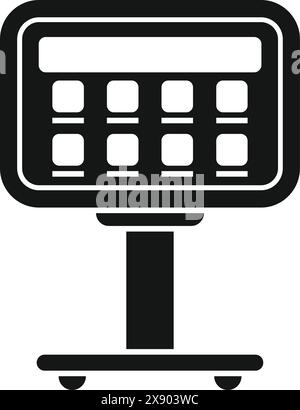 Vektor-Illustration einer LED-Anzeigetafel, perfekt für Sport- und Event-bezogene Designs Stock Vektor