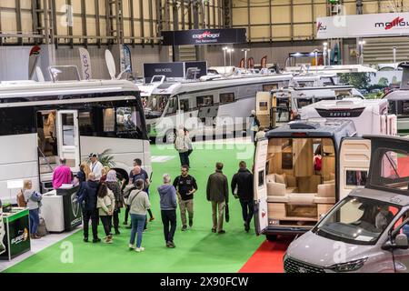 Camping- und Wohnmobil-Show im NEC, Birmingham, England, Großbritannien Stockfoto