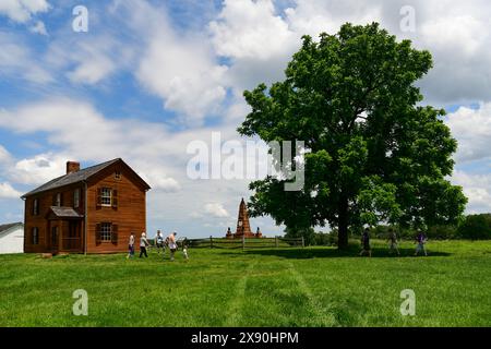 USA Virginia Manassas United States Civil war die Schlacht von Bull die erste Schlacht im US-Bürgerkrieg im Norden von Virginia Henry House Stockfoto