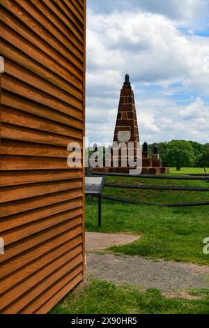 USA Virginia Manassas United States Civil war die Schlacht von Bull die erste Schlacht im US-Bürgerkrieg North Virginia Monument to Fallen Union Stockfoto