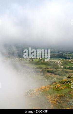 irland Moorland bewölktes Tal Stockfoto