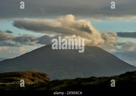 irland Moorland bewölktes Tal Stockfoto