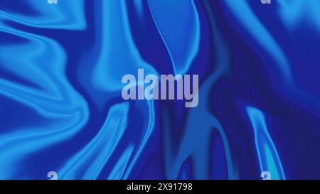 Körniges Rauschen, abstrakter blauer Hintergrund. Futuristisches y2k-Design. Buntes flüssiges Metall, Retro-Hintergrund Stockfoto