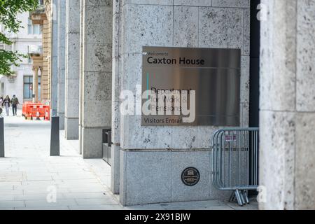 LONDON, 23. MAI 2024: Department for Work & Pensions at Caxton House in Westminster Stockfoto