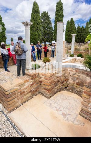 Lararium, Italica, antike römische Stadt, 206 v. Chr., Andalusien, Spanien Stockfoto