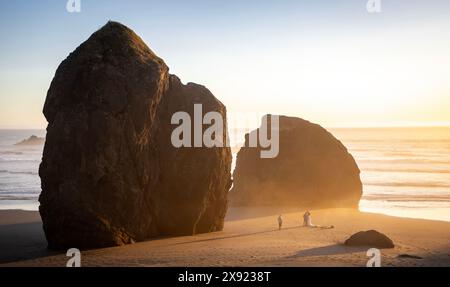 Meyer's Creek Beach liegt an der Südküste von Oregon und ist einer der schönsten Strände an der Westküste. Stockfoto