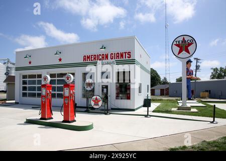 American Giants Museum in Downtown, Atlanta, Illinois Stockfoto