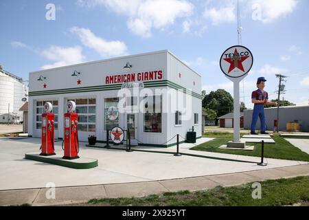 American Giants Museum in Downtown, Atlanta, Illinois Stockfoto