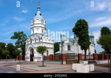 Kirche der Apostel von Piotr und Pawel in Wasilkow, ein Denkmal aus dem 19. Jahrhundert, Polen, Podlasie Stockfoto