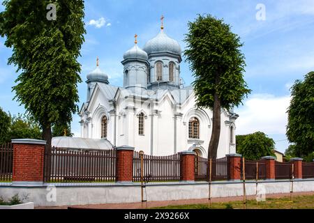 Kirche der Apostel von Piotr und Pawel in Wasilkow, ein Denkmal aus dem 19. Jahrhundert, Polen, Podlasie Stockfoto