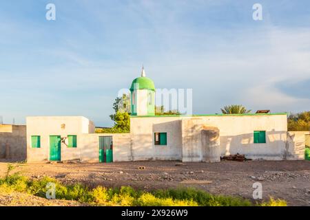 Moschee mit grüner Kuppel, Region Tajourah, Dschibuti, Horn von Afrika Stockfoto