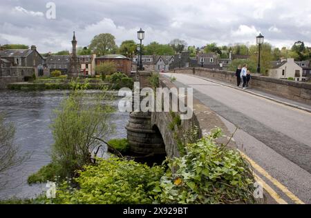 Brücke über den Fluss Cree, Newtorn Stewart, Dumfries & Galloway, Schottland Stockfoto