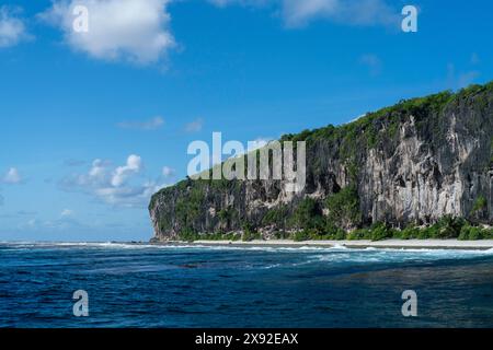 Makatea, Tuamotu-Archipel, Französisch-Polynesien. Stockfoto