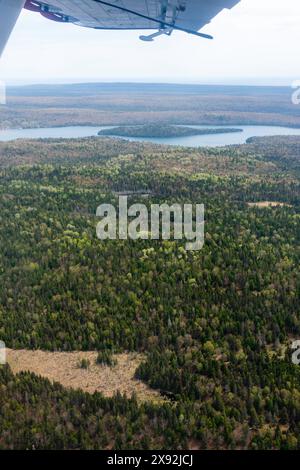 Luftaufnahme des Isle Royale National Park, Michigan, USA. Stockfoto