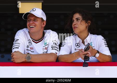 SCHUMACHER Mick (ger), Reservefahrer des Mercedes AMG F1 Teams, Porträt beim Formel 1 Grand Prix de Monaco 2024, 8. Runde der Formel 1 Weltmeisterschaft 2024 vom 23. Bis 26. Mai 2024 auf dem Circuit de Monaco in Monaco Stockfoto