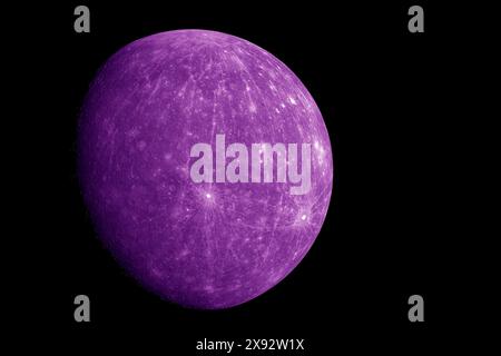 Planet Quecksilber im Weltraum. Elemente dieses Bildes, bereitgestellt von der NASA Stockfoto