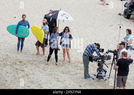 Exkl.    Helen Hunt und Luke Wilson wurden am Venice Beach während der Fahrt in Venedig, Kalifornien, gesehen. Stockfoto