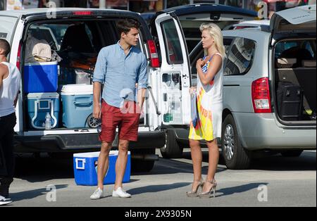 Cast du tele Realite Hollywood Girls a Venice, California Stockfoto