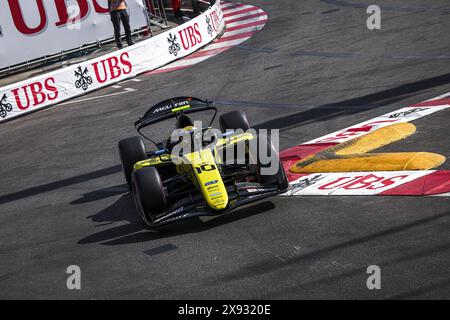 10 BORTOLETO Gabriel (BH), Invicta Racing, Dallara F2 2024, Action während der 5. Runde der FIA Formel 2 Meisterschaft 2024 vom 23. Bis 26. Mai 2024 auf dem Circuit de Monaco in Monaco Stockfoto