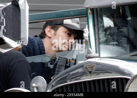 Exklusiver Regisseur James Franco und Besetzung des Sets von „Bukowski“ in Los Angeles, Kalifornien. Stockfoto